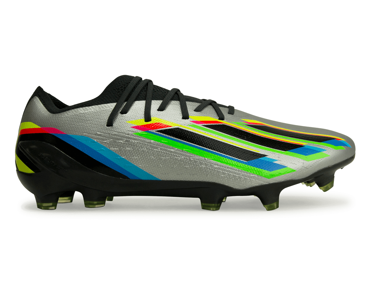 adidas Men's X SpeedPortal.1 FG Silver Metallic/Yellow