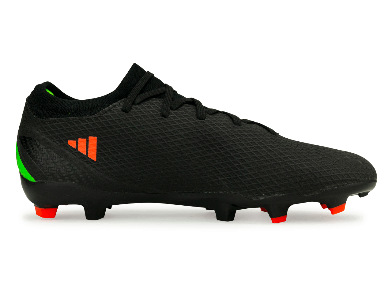 adidas Men's X SpeedPortal.3 FG Black/Green Side