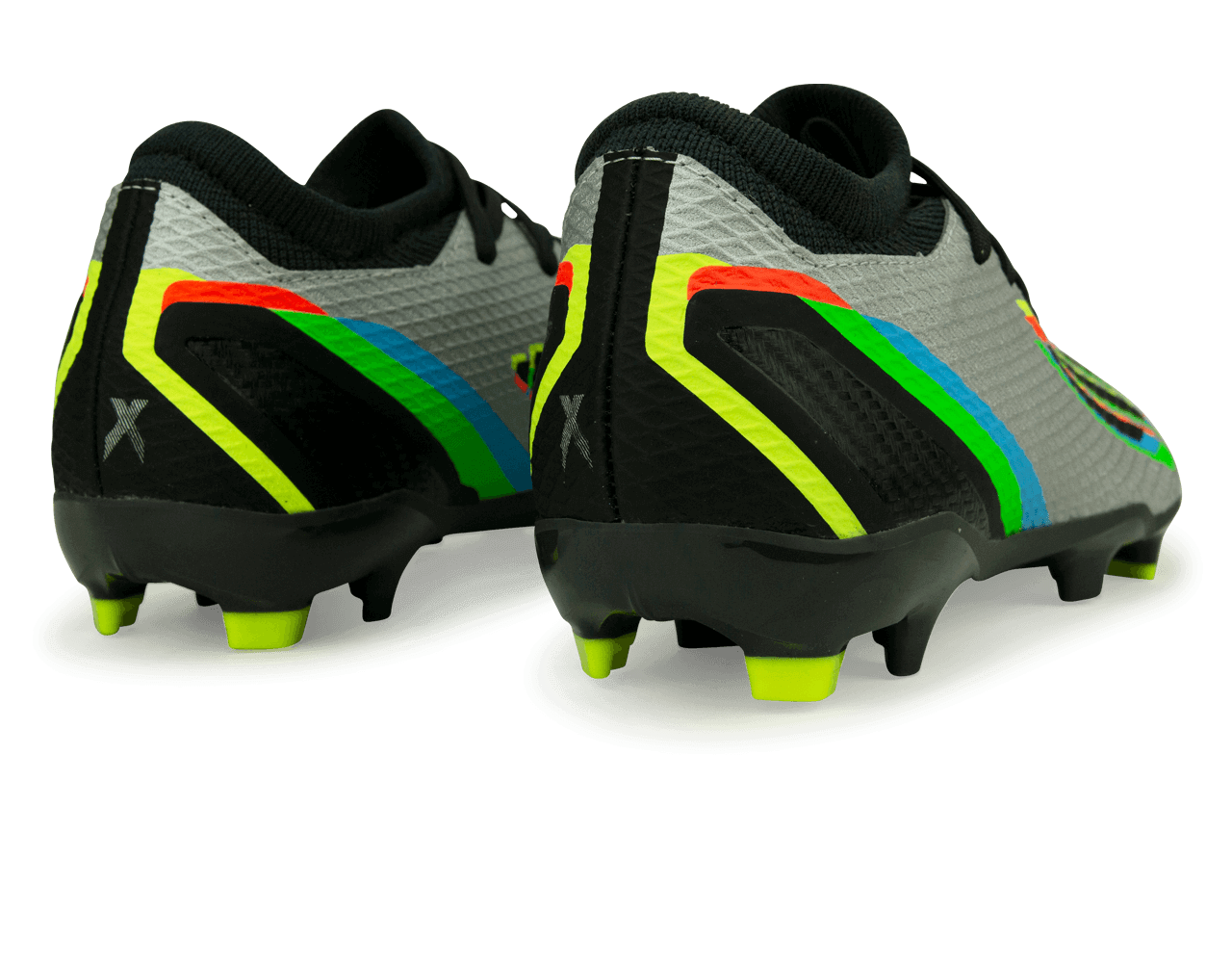 adidas Men's X SpeedPortal.3 FG Silver Metallic/Solar Yellow Rear