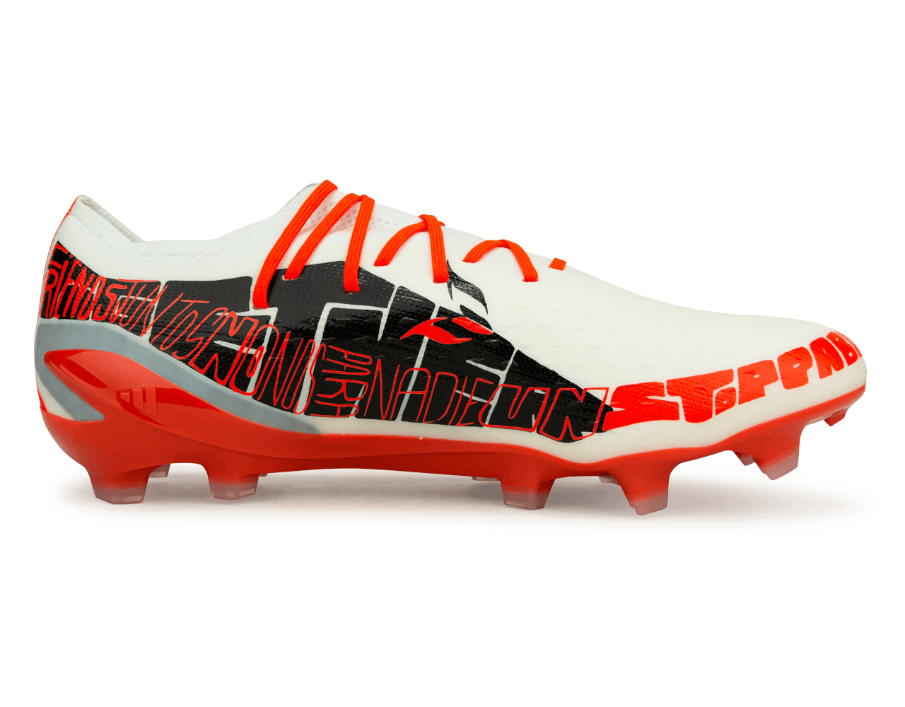 adidas Men's X SpeedPortal Messi.1 FG White/Solar Red Side