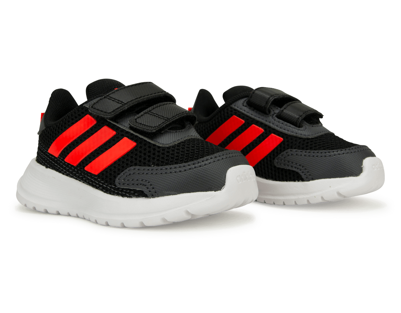 adidas Toddlers Tesnor Run I Shoes Black/White/Red Together