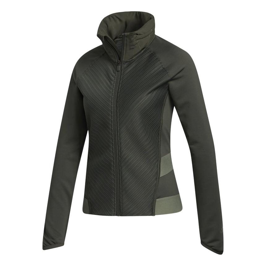 adidas Women's COLD.RDY Training Jacket Green Front