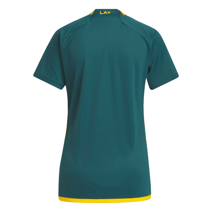 adidas Women's LA Galaxy 2023/24 Away Jersey Green/Gold Back