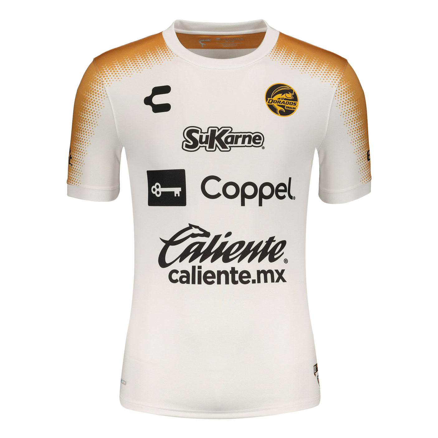 Charly Men's Dorados Sinaloa 2021/22 Home Jersey White/Gold Front