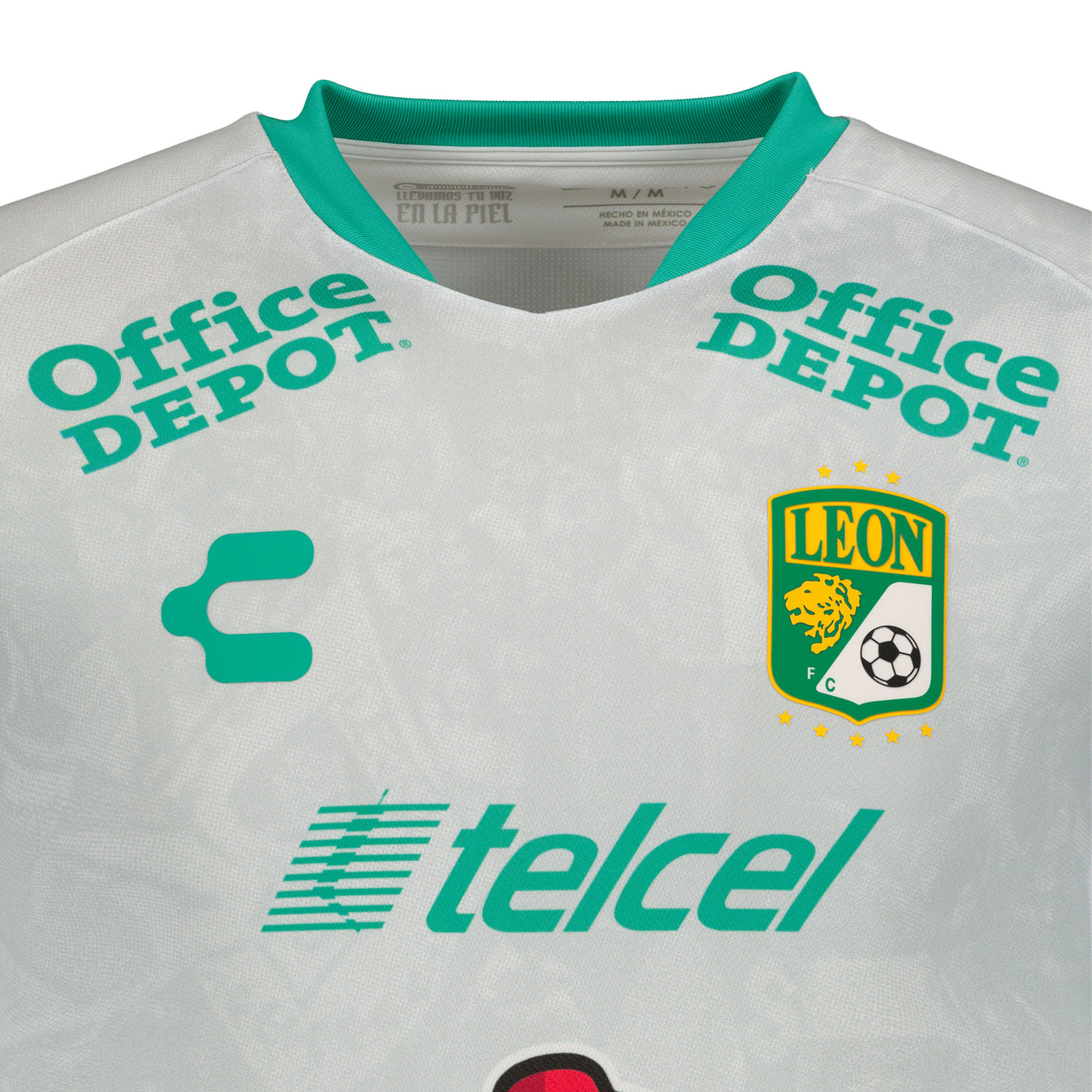 Charly Men's León 2021/22 Away Jersey Grey/Green Crest