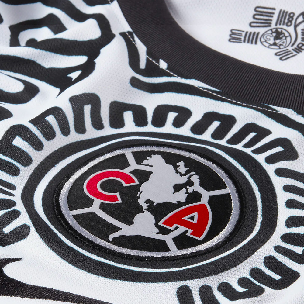 Nike Men's Club America 2020/21 Third Jersey White Black Detail