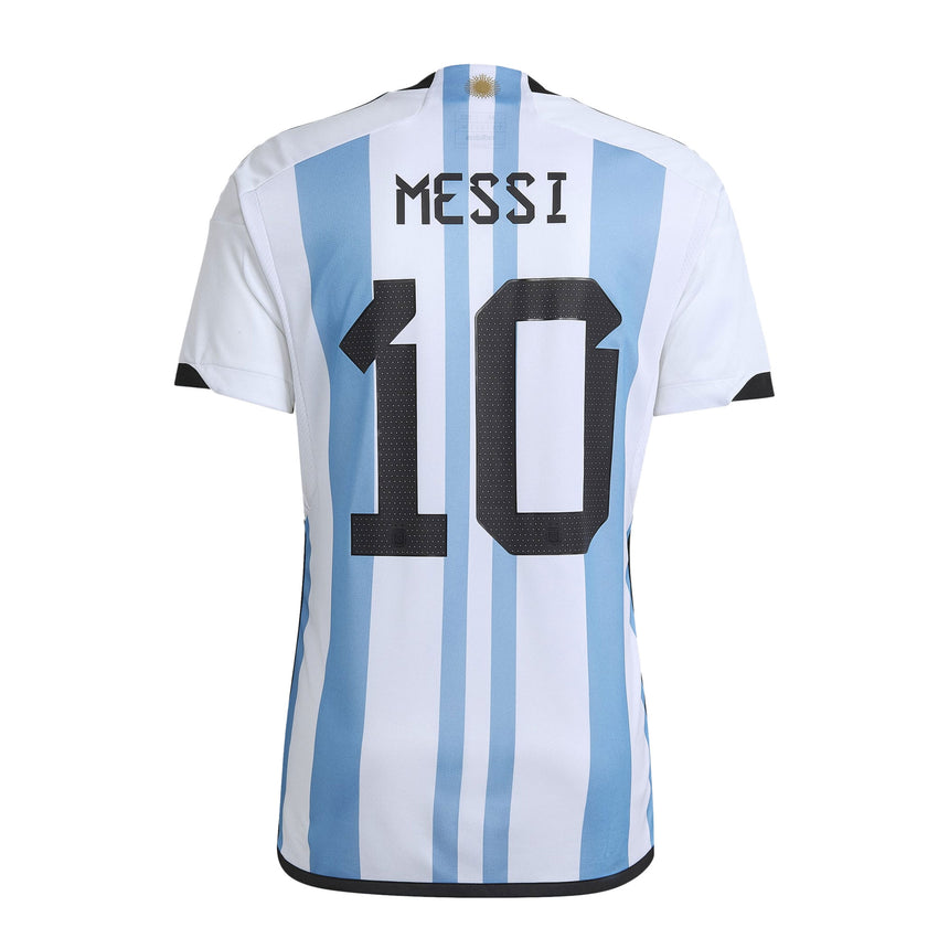 adidas Men's Argentina 2022/23 Messi Home Jersey White/Light Blue Back