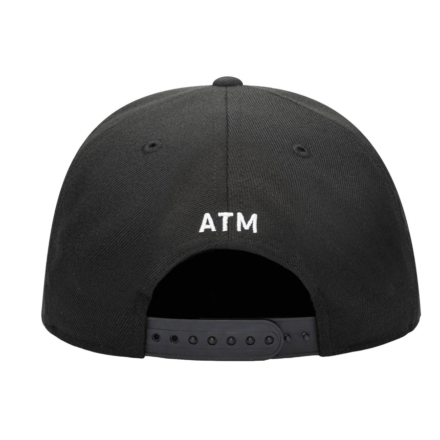 Fan Ink Atletico Madrid Snap Back Hat Black/Silver Back