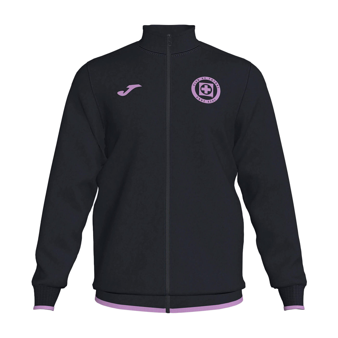 Joma Men's Cruz Azul Training Full Zip Up Jacket Black/Purple Front
