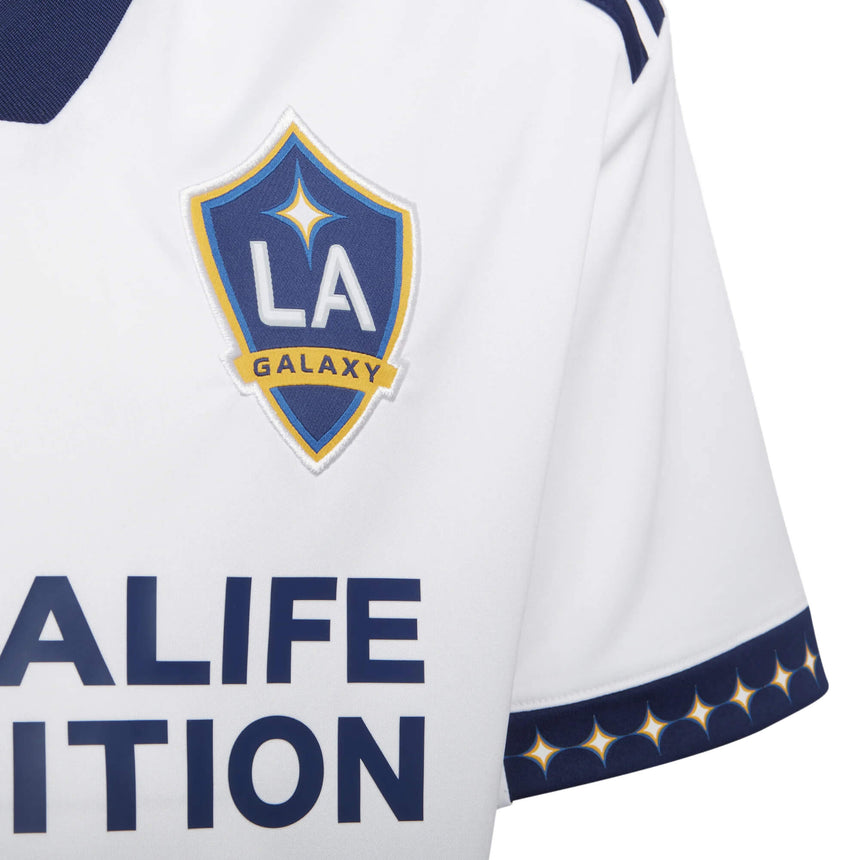 adidas Kids LA Galaxy 2022/23 Home Jersey White/Navy Detail