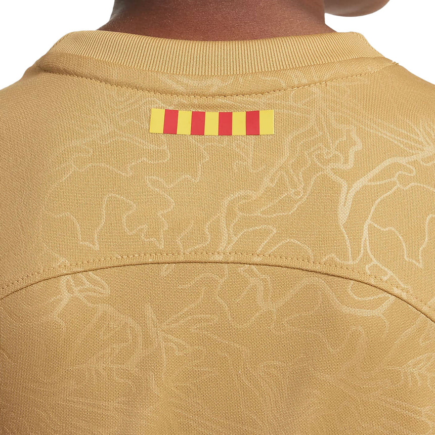 Nike Kids Fc Barcelona 2022/23 Away Minikit Club Gold/Obsidian Back