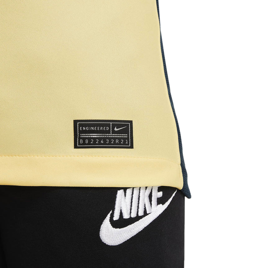Nike Kids Club America 2021/22 Home Jersey Lemon Chiffon/Armory Navy Engineered