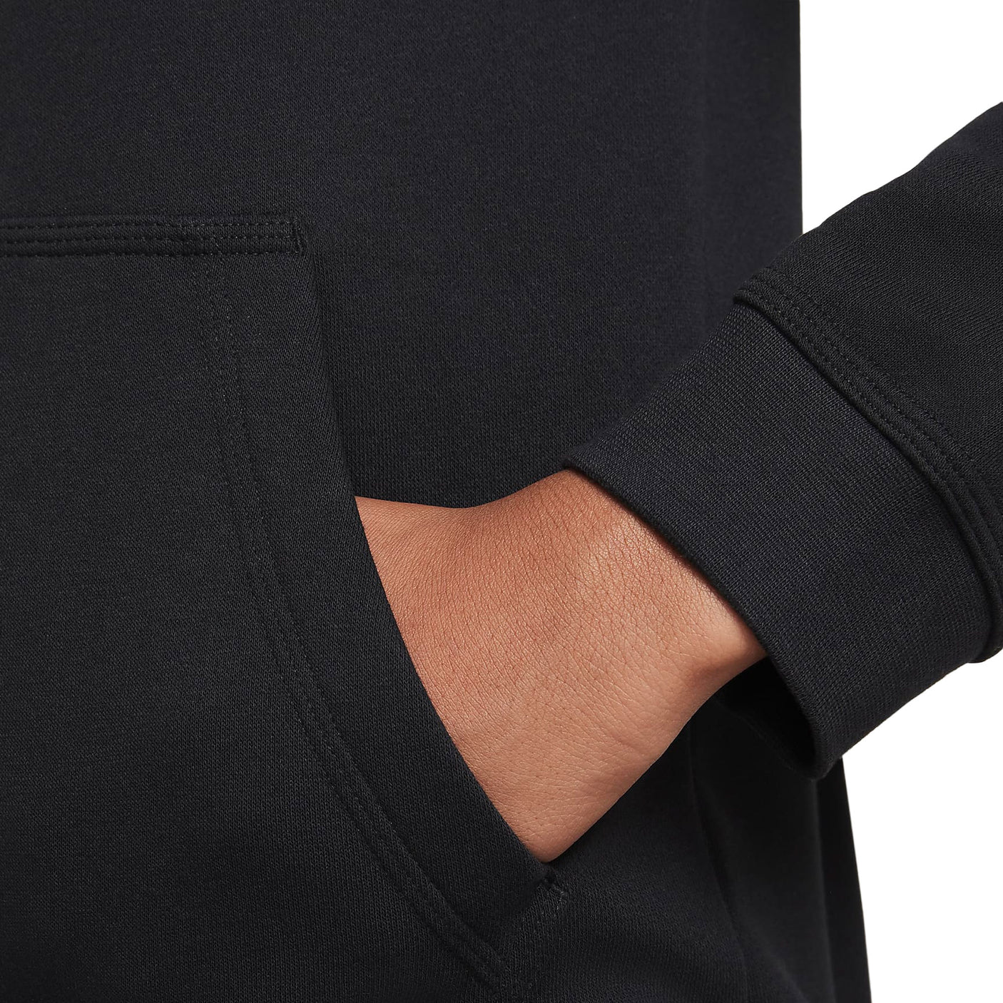 Nike Kids Club America 2021/22 Full Zip Hoodie Black/White Pocket