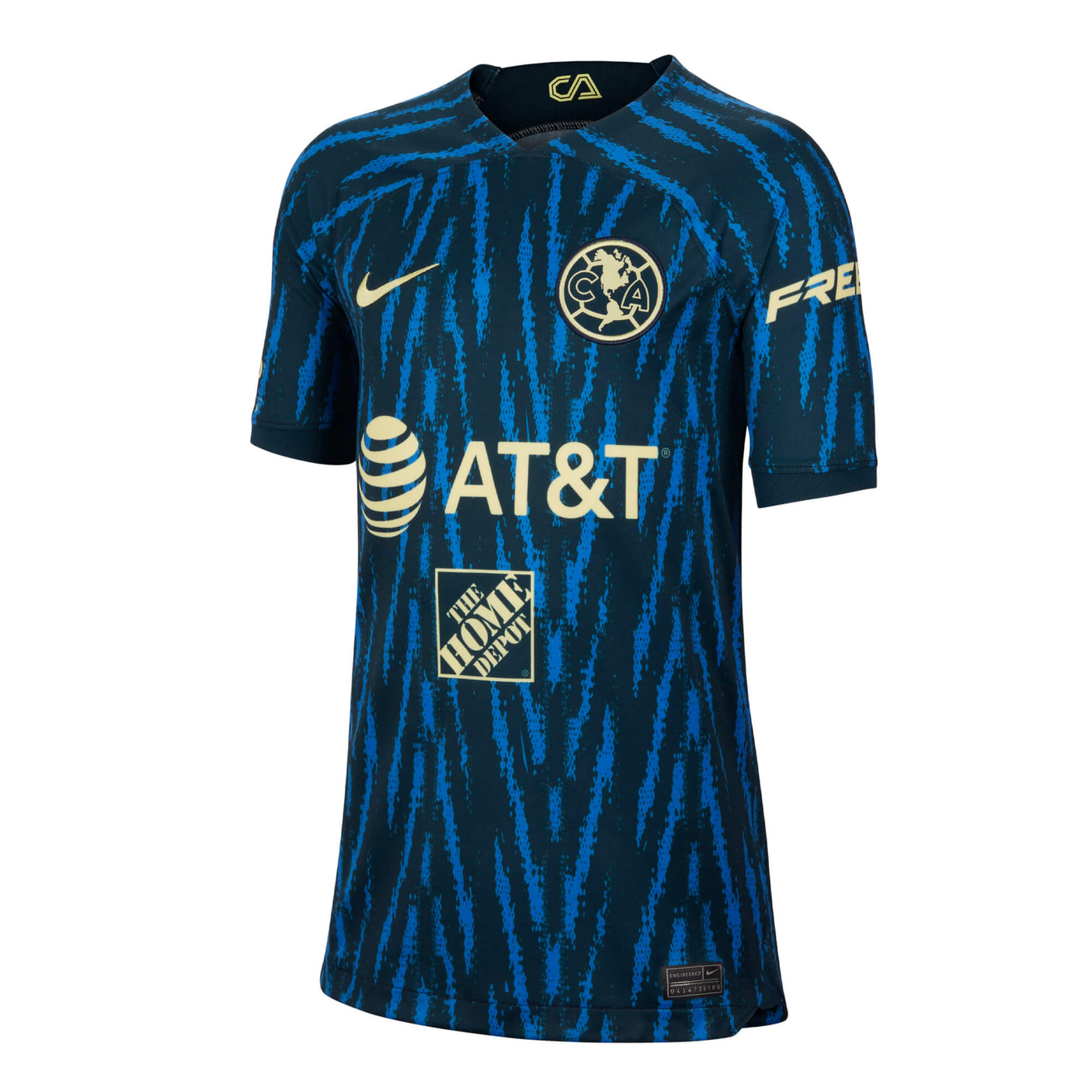 Nike Kids Club America 2022/23 Away Jersey Navy/Lemon Chiffon Front