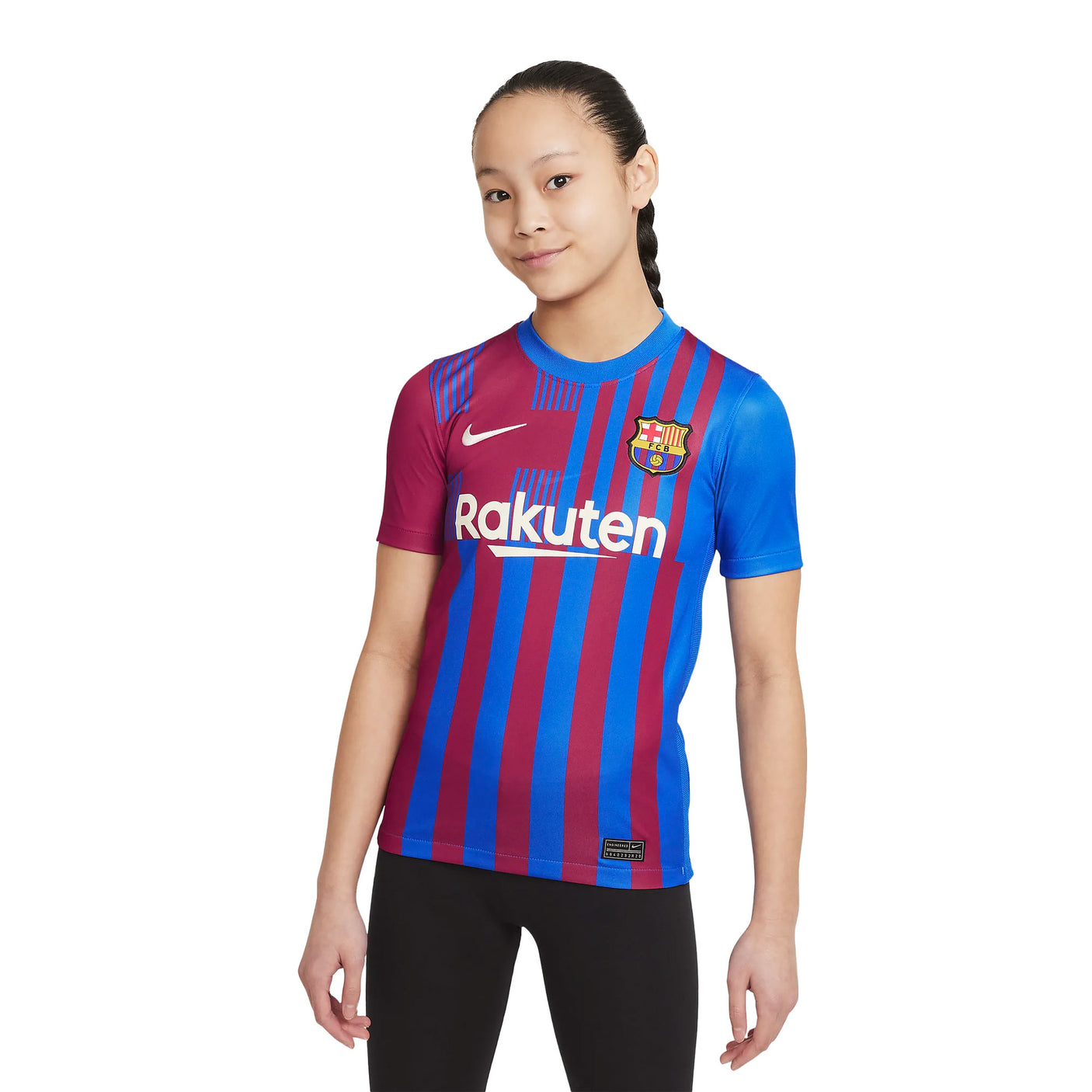 Nike Kids FC Barcelona 2021/22 Home Jersey Soar/Pale Ivory Main Kid