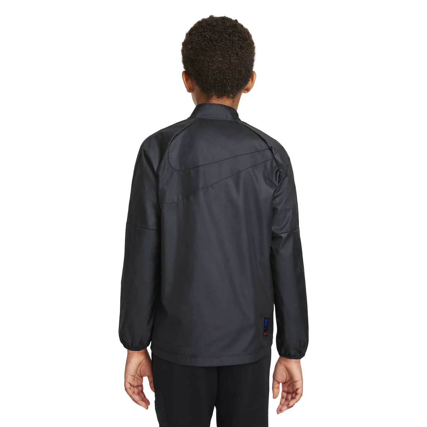 Nike Kids FC Barcelona 2021/22 Repel Academy AWF Jacket Black/Hyper Royal Back