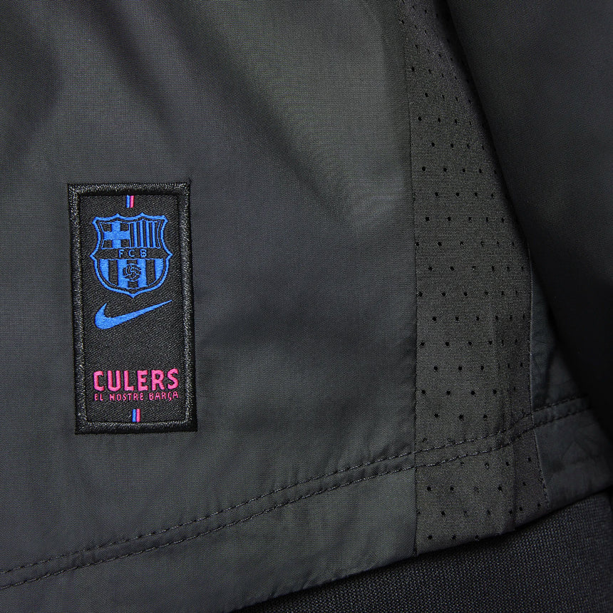 Nike Kids FC Barcelona 2021/22 Repel Academy AWF Jacket Black/Hyper Royal Logo