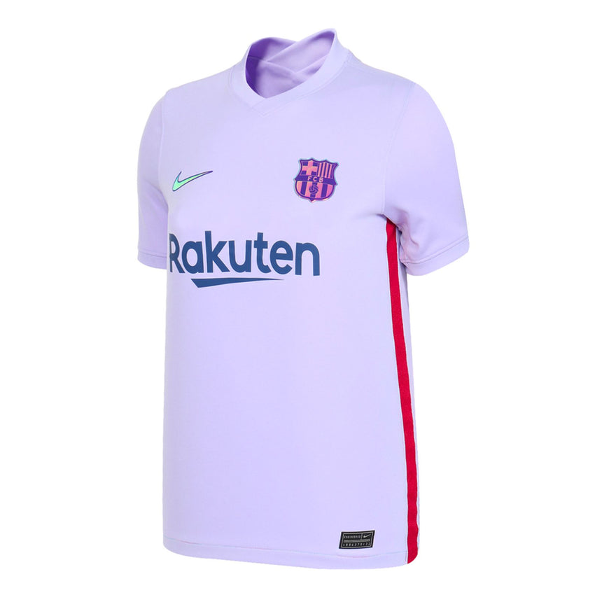 Nike Kids FC Barcelona 2021/22 Stadium Away Jersey Purple Pulse Front
