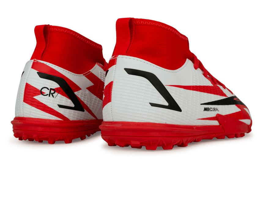 Nike Kids Mercurial Superfly 8 Academy CR7 TF Chile Red/White Rear