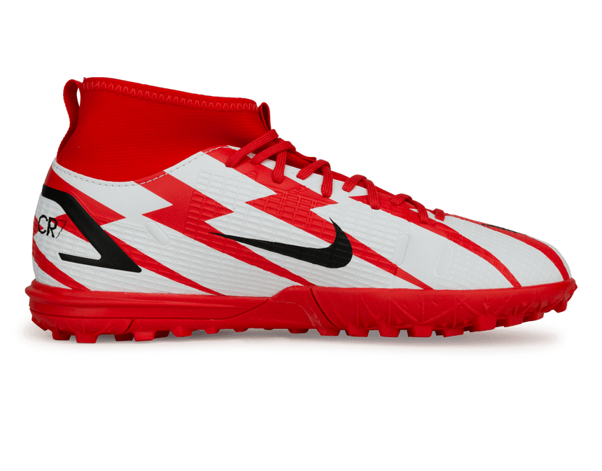 Nike Kids Mercurial Superfly 8 Academy CR7 TF Chile Red/White Side