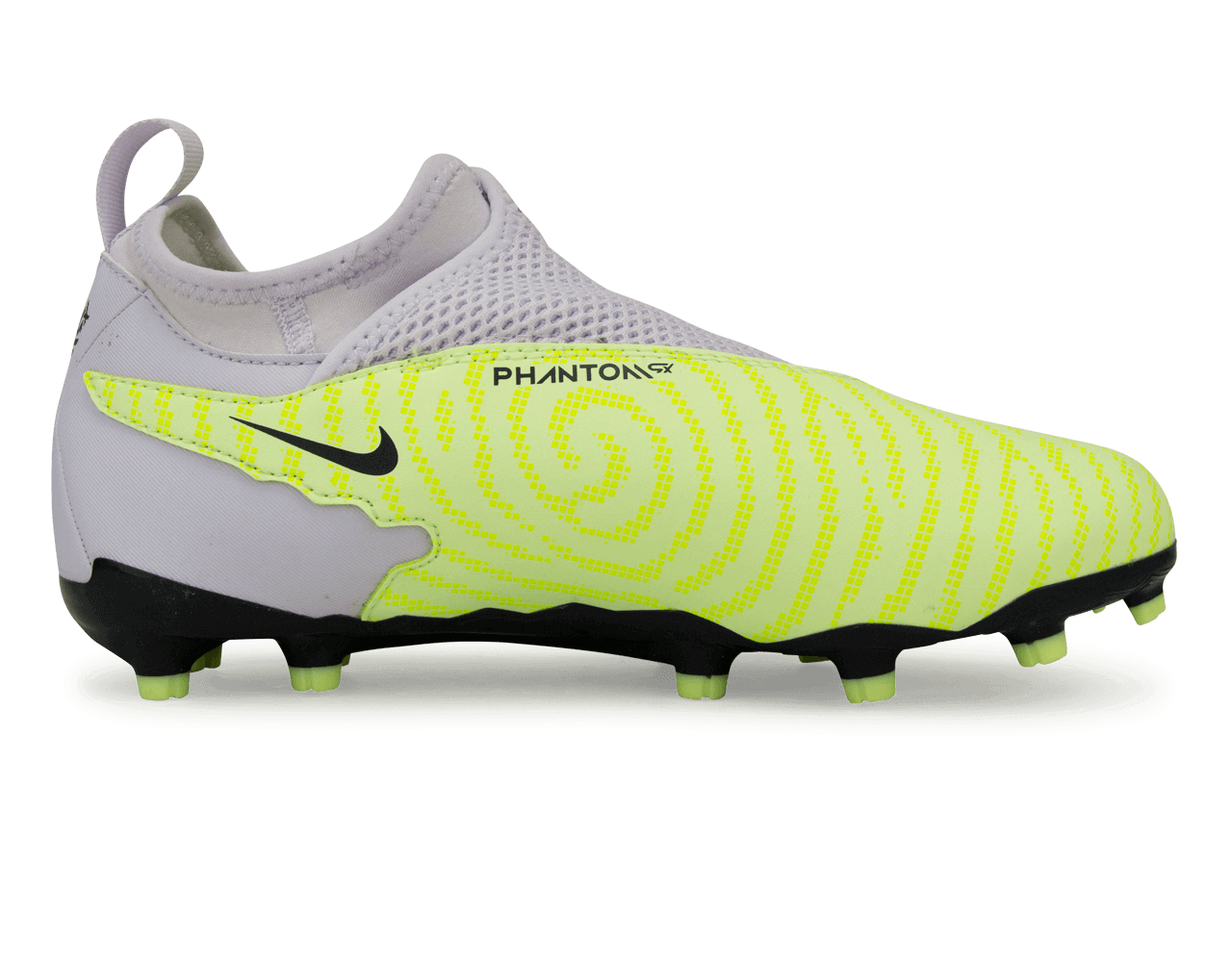 Nike Kids Phantom GX Academy DF FG/MG Volt/Grape Side