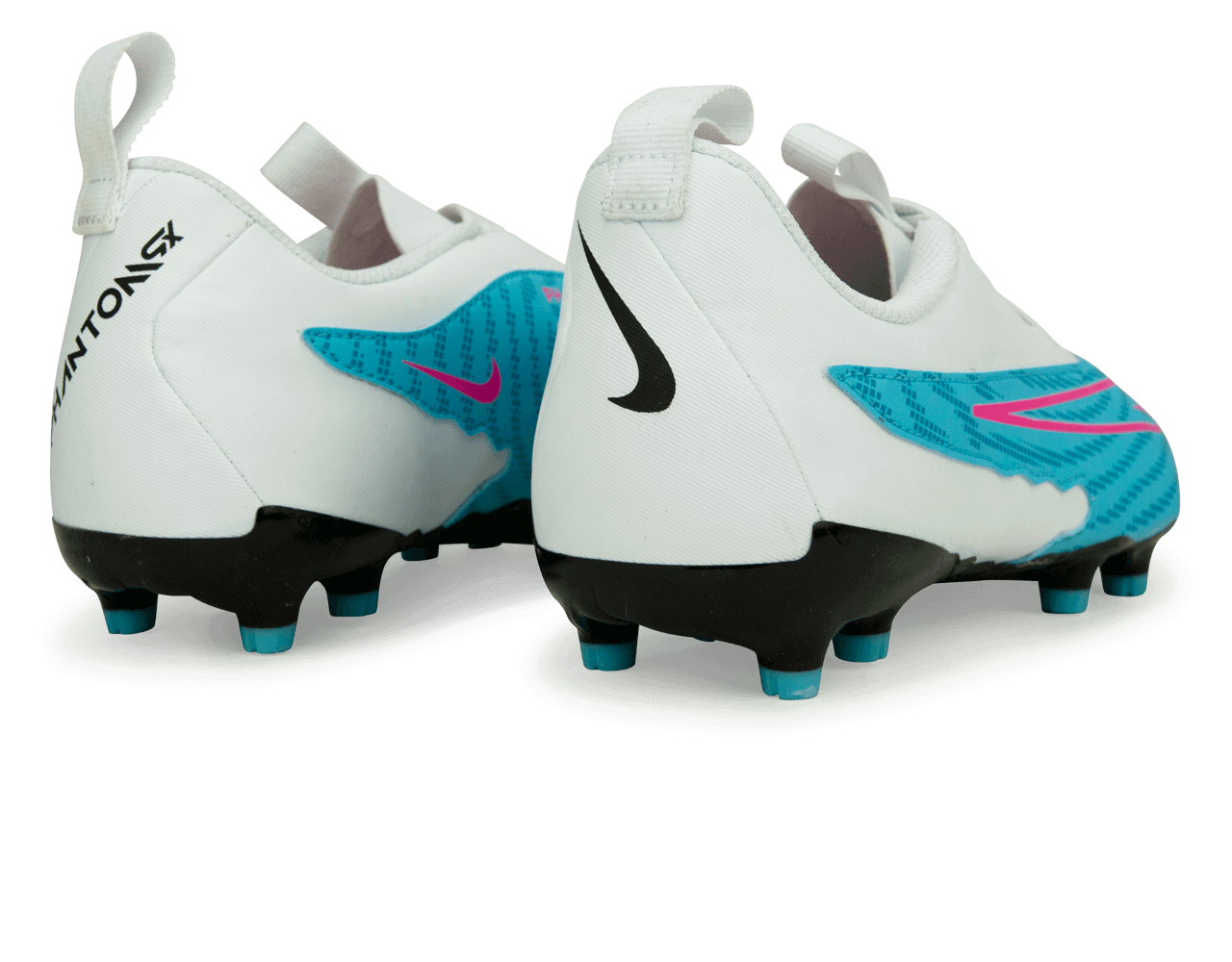 Nike Kids Phantom GX Academy FG/MG Baltic Blue/Pink Blast Rear