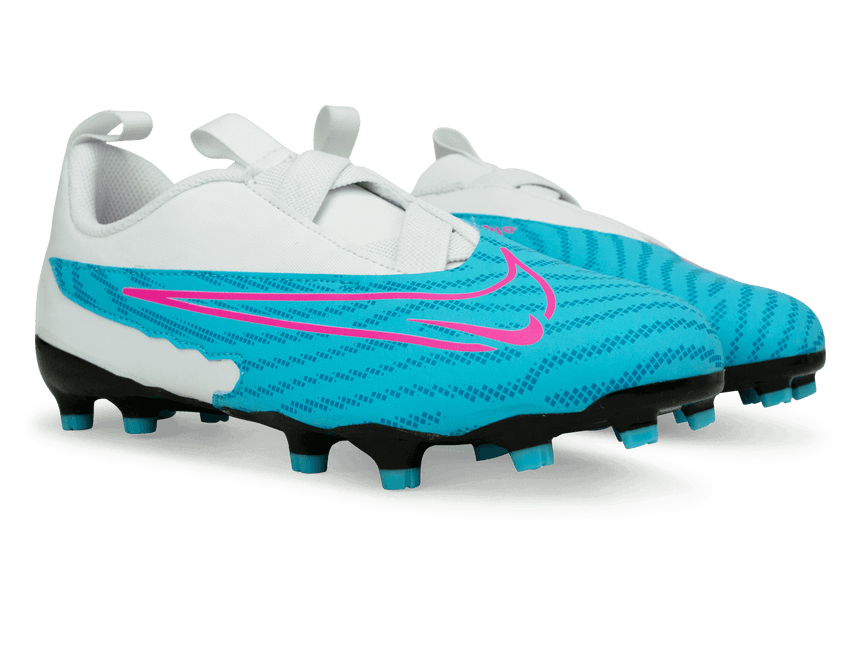 Nike Kids Phantom GX Academy FG/MG Baltic Blue/Pink Blast Together