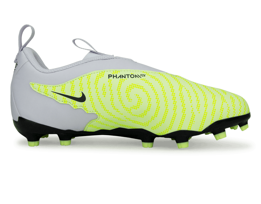 Nike Kids Phantom GX Academy FG/MG Volt/Grape Side