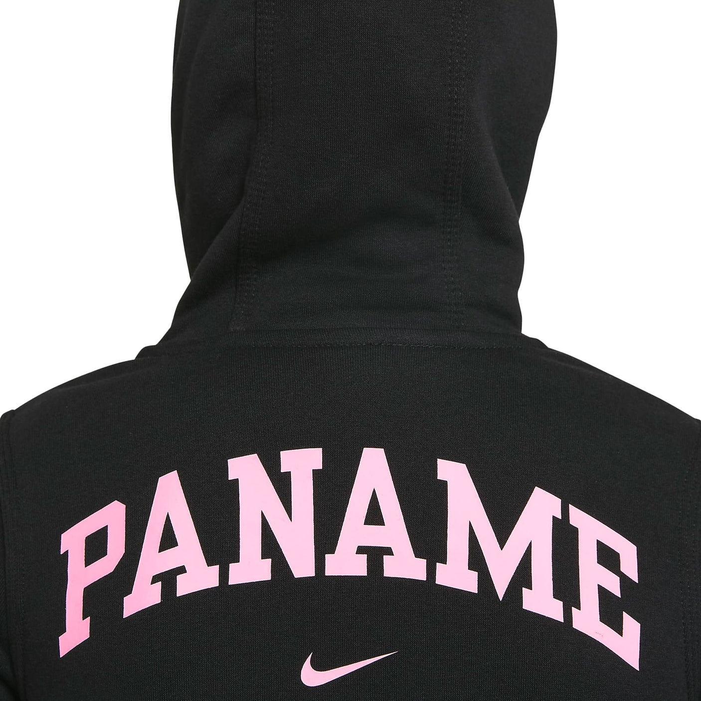 Nike Kids PSG 2021/22 Full Zip Fleece Hoodie Black/Arctic Punch Back