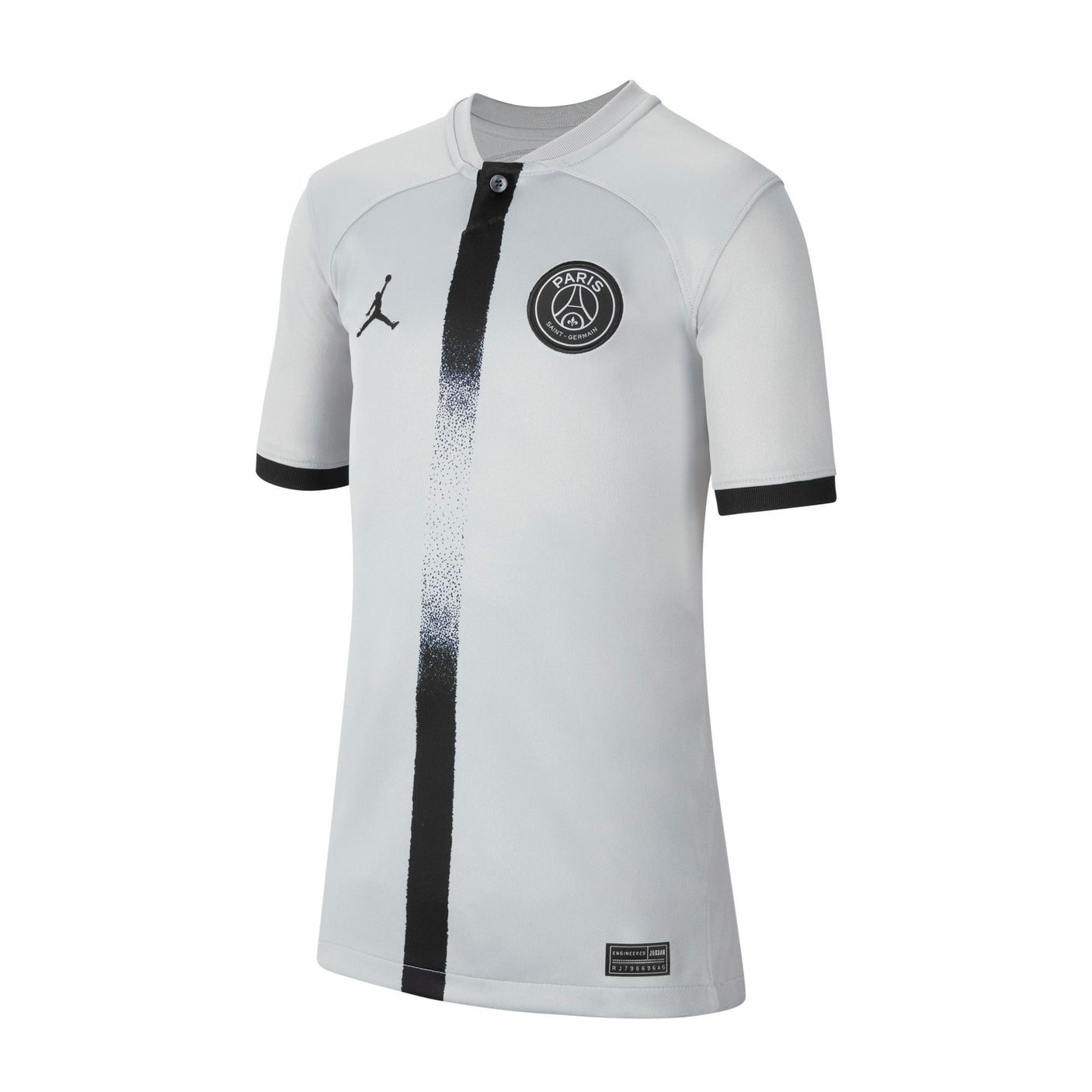 Nike Kids PSG 2022/23 Away Jersey Smoke Grey/Black Front