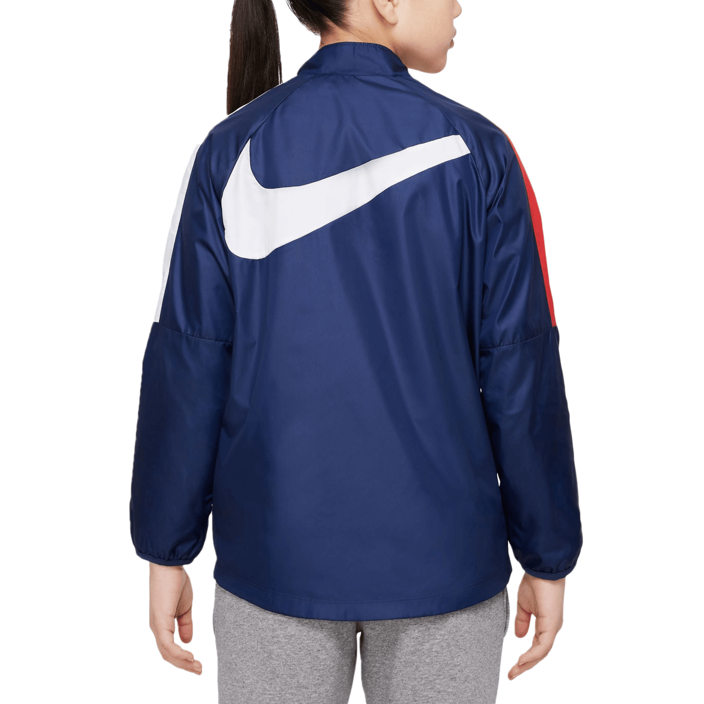 Nike Kids PSG 2022 Repel AWF Jacket White/University Red Back