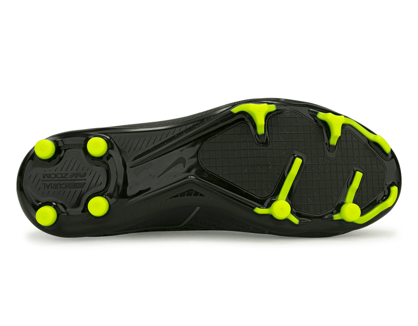 Nike Kids Zoom Mercurial SuperFly 9 Academy FG/MG Black/Smoke Grey Sole