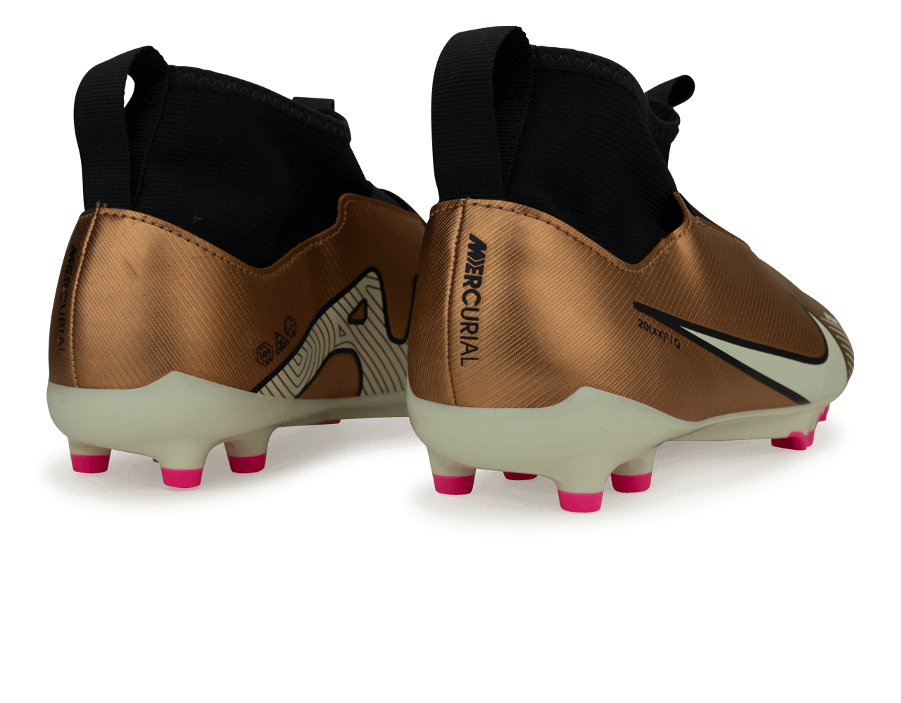 Nike Kids Zoom Mercurial Superfly 9 Academy FG/MG Metallic Copper Rear