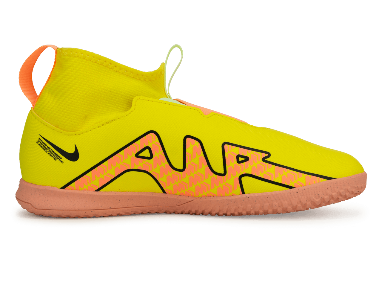 Nike Kids Zoom Mercurial Superfly 9 Academy IC Yellow Strike/Volt Ice Side