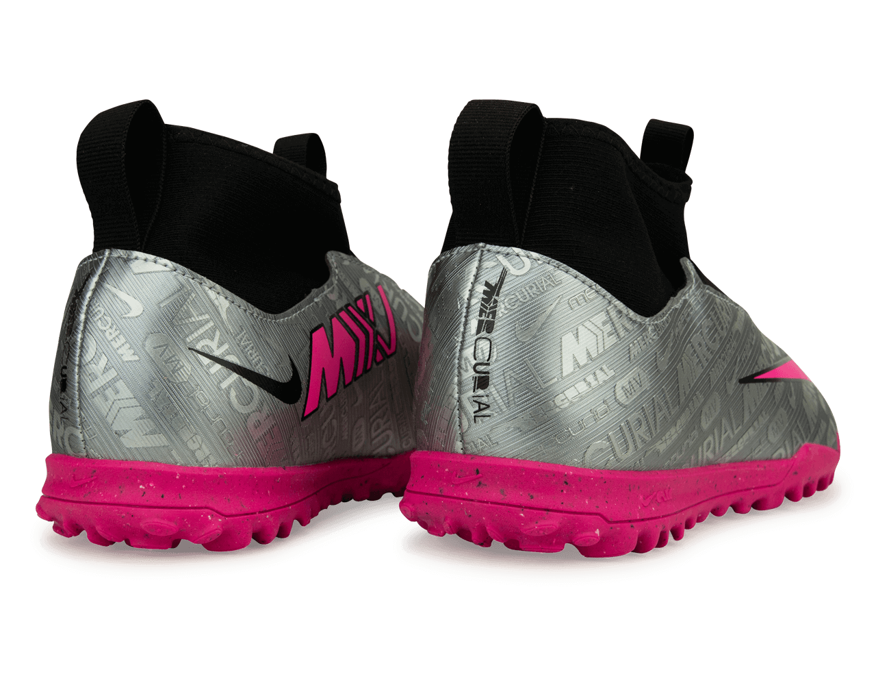 Nike Kids Zoom Mercurial Superfly 9 Academy XXV TF Silver/Black Rear