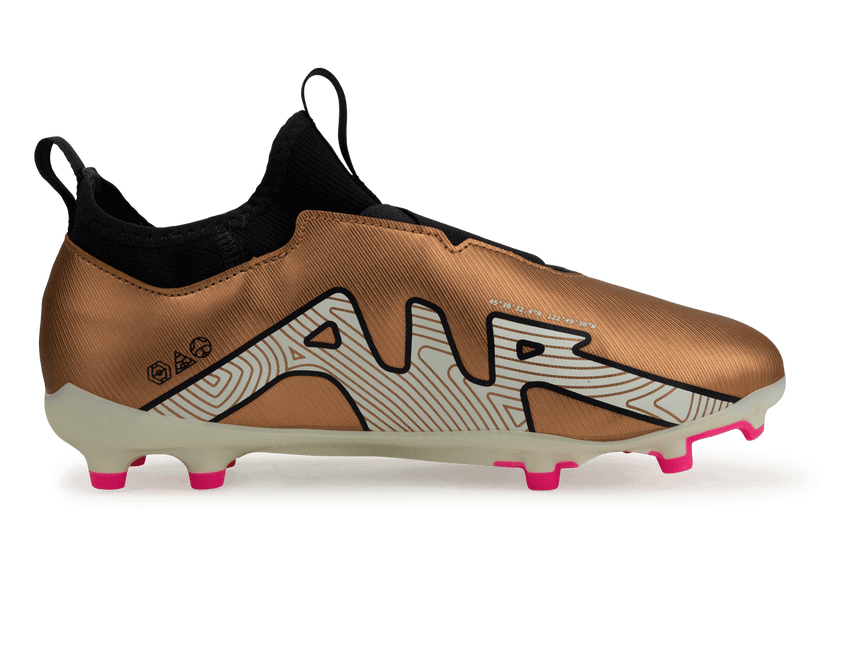 Nike Kids Zoom Mercurial Vapor 15 Academy FG/MG Metallic Copper SIde