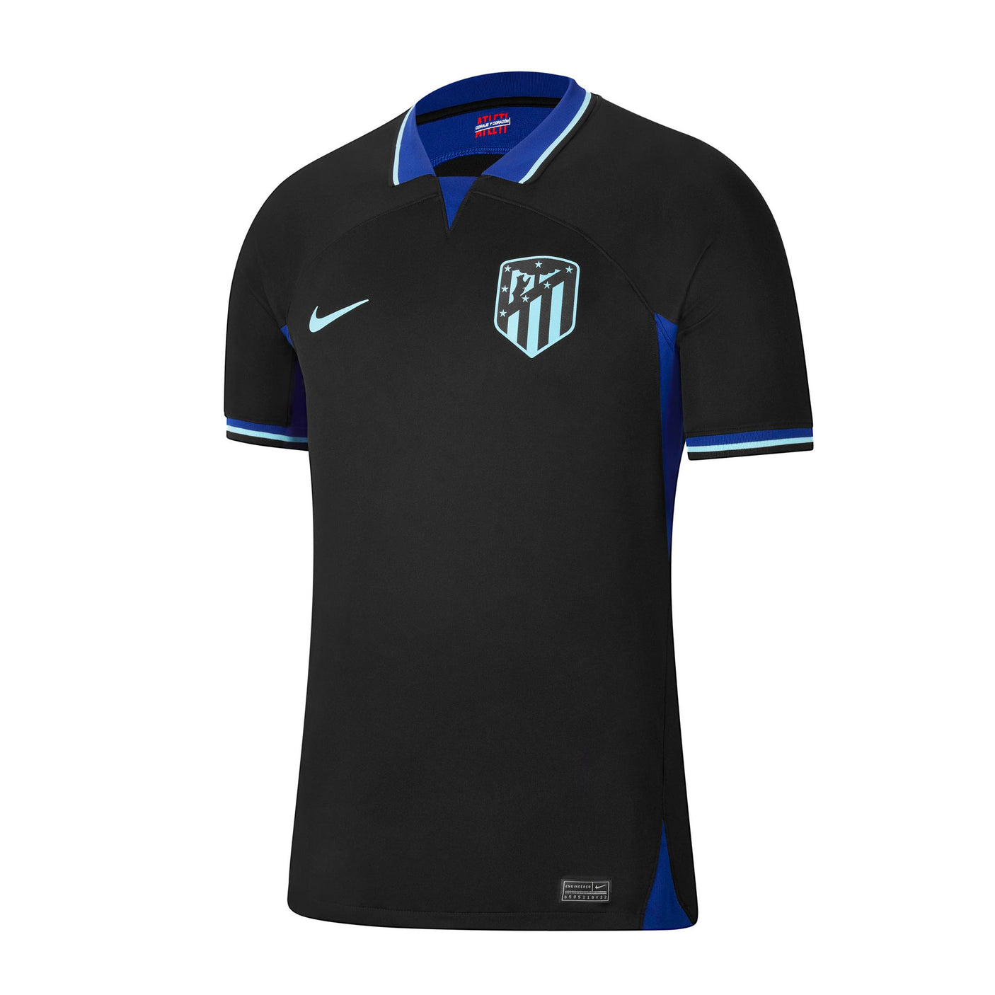 Nike Men's Atletico Madrid 2022/23 Away Jersey Black/Copa Front