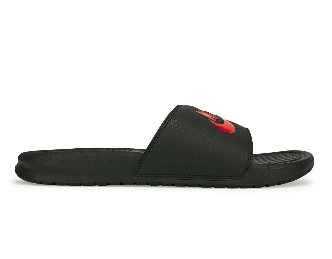 Nike Men's Benassi JDI Sandal Black/Challenge Red Front