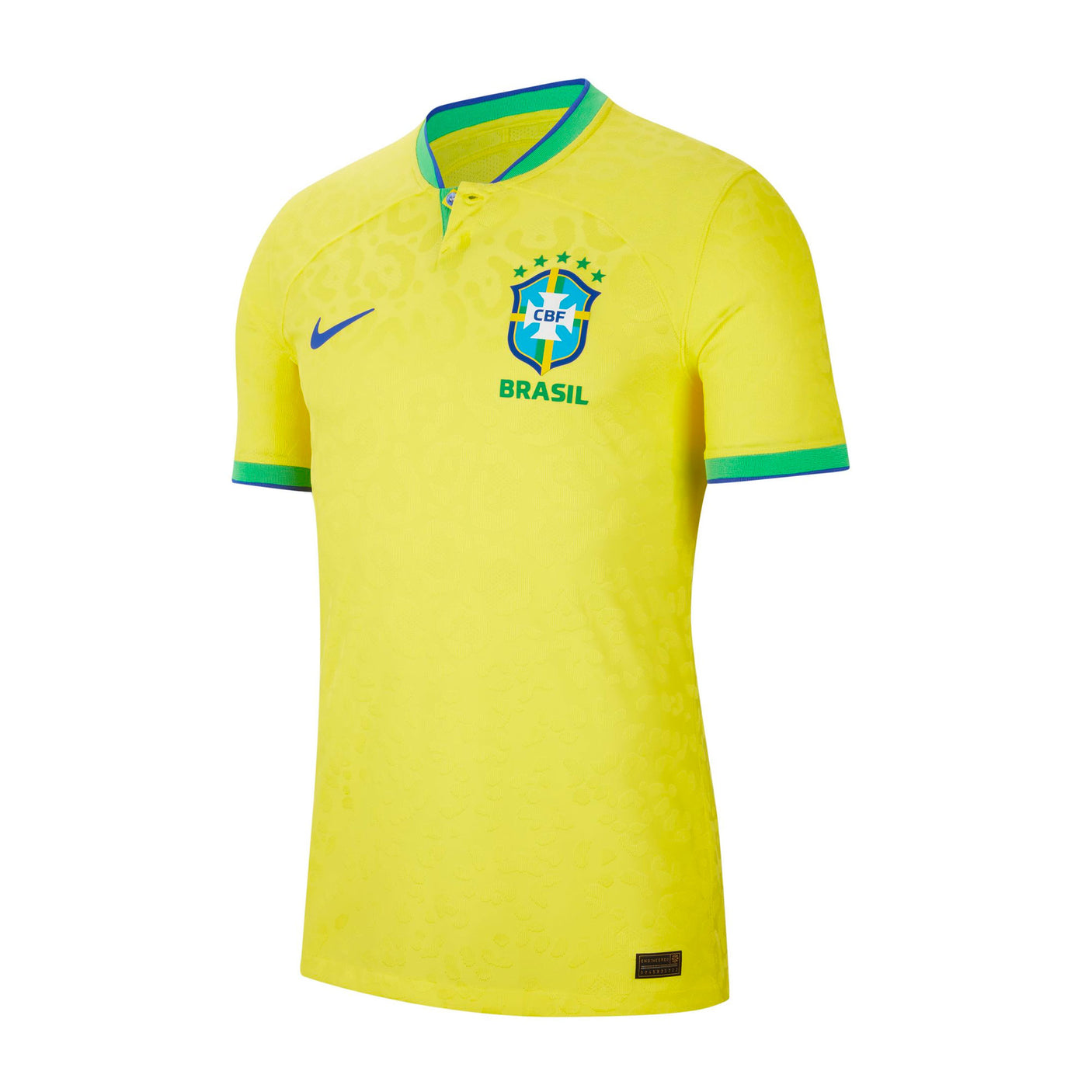Nike Men's Brazil 2022/23 Authentic Home Jersey Dynamic Yellow/Paramount Blue Front