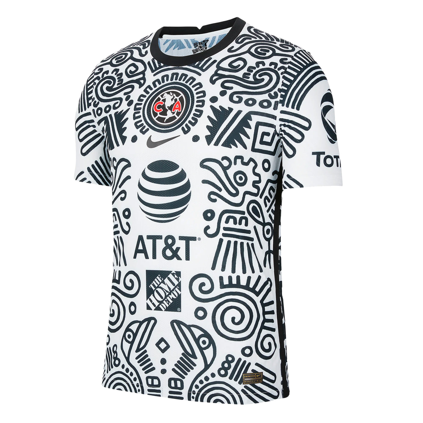 Nike Men's Club America 2021/22 Vapor Match Third Jersey White/Black Front