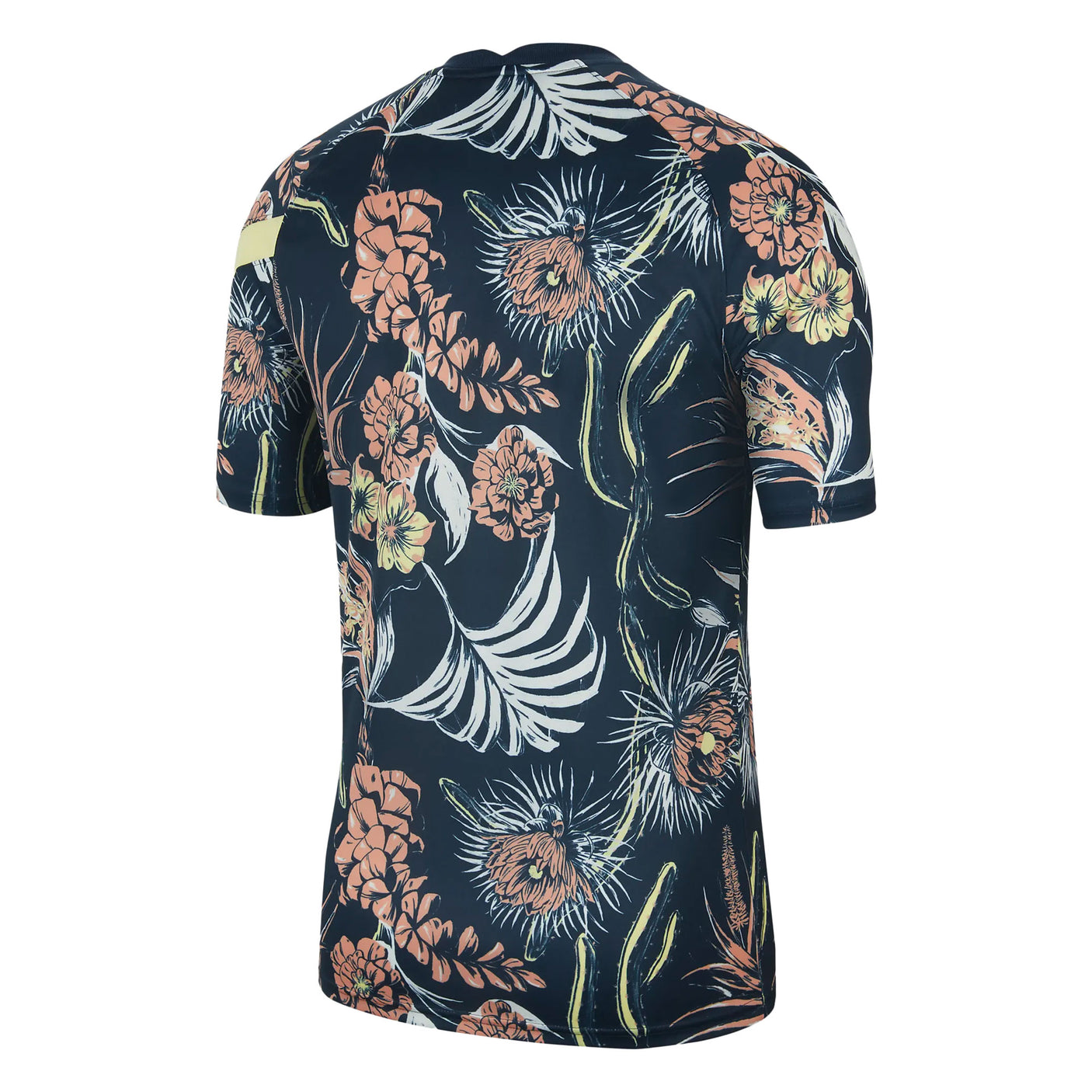 Nike Men's Club America 2021/22 Pre-Match Jersey Armory Navy/Lemon Chiffon Back