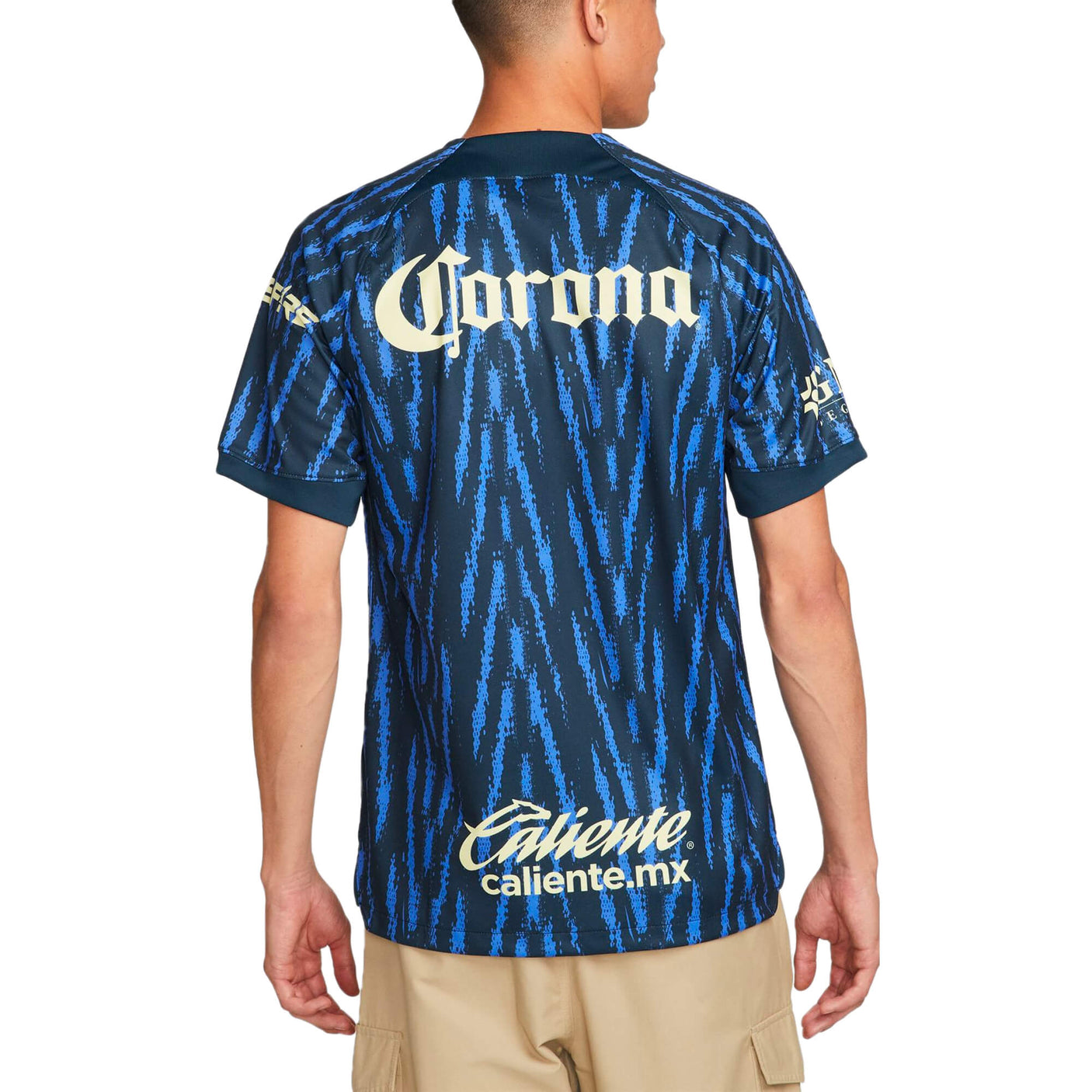 Nike Men's Club America 2022/23 Away Jersey Navy/Lemon Chiffon Back