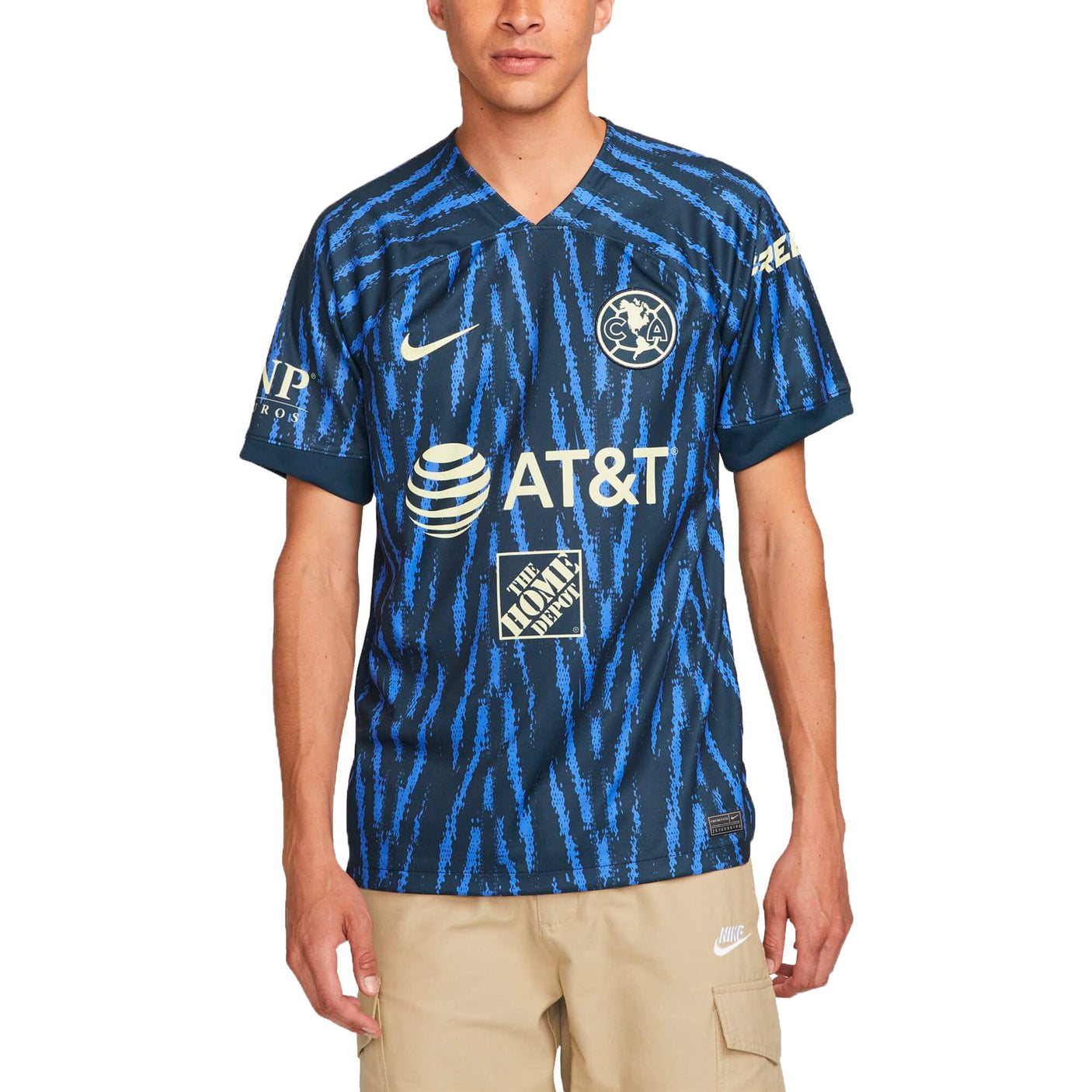 Nike Men's Club America 2022/23 Away Jersey Navy/Lemon Chiffon Front