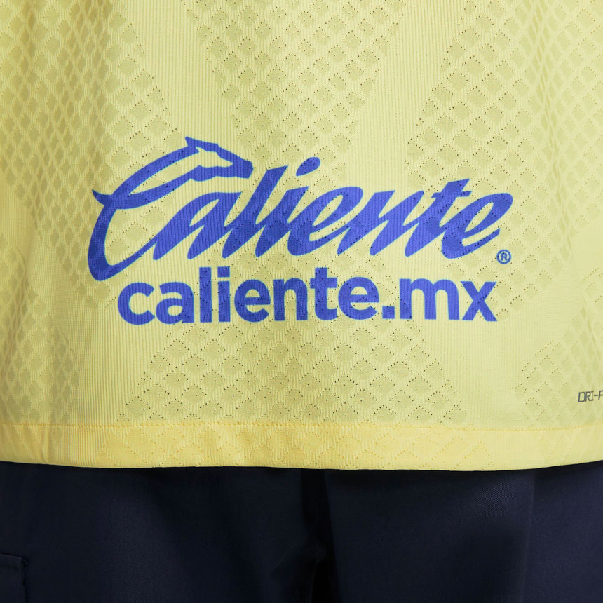 Nike Men's Club America 2022/23 Dri-FIT ADV Home Jersey Lemon Chiffon/Blue Sponsor