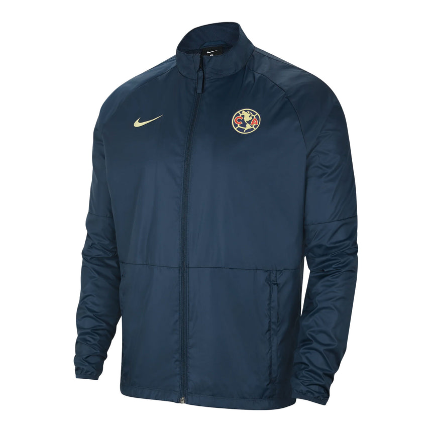 Nike Men's Club America Repel Academy AWF Jacket Armory Navy/Lemon Chiffon Main
