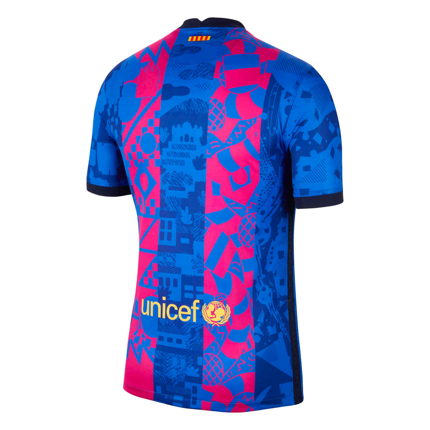 Nike Men's FC Barcelona 2021/22 Third Jersey Hyper Royal/Varsity Maize Back
