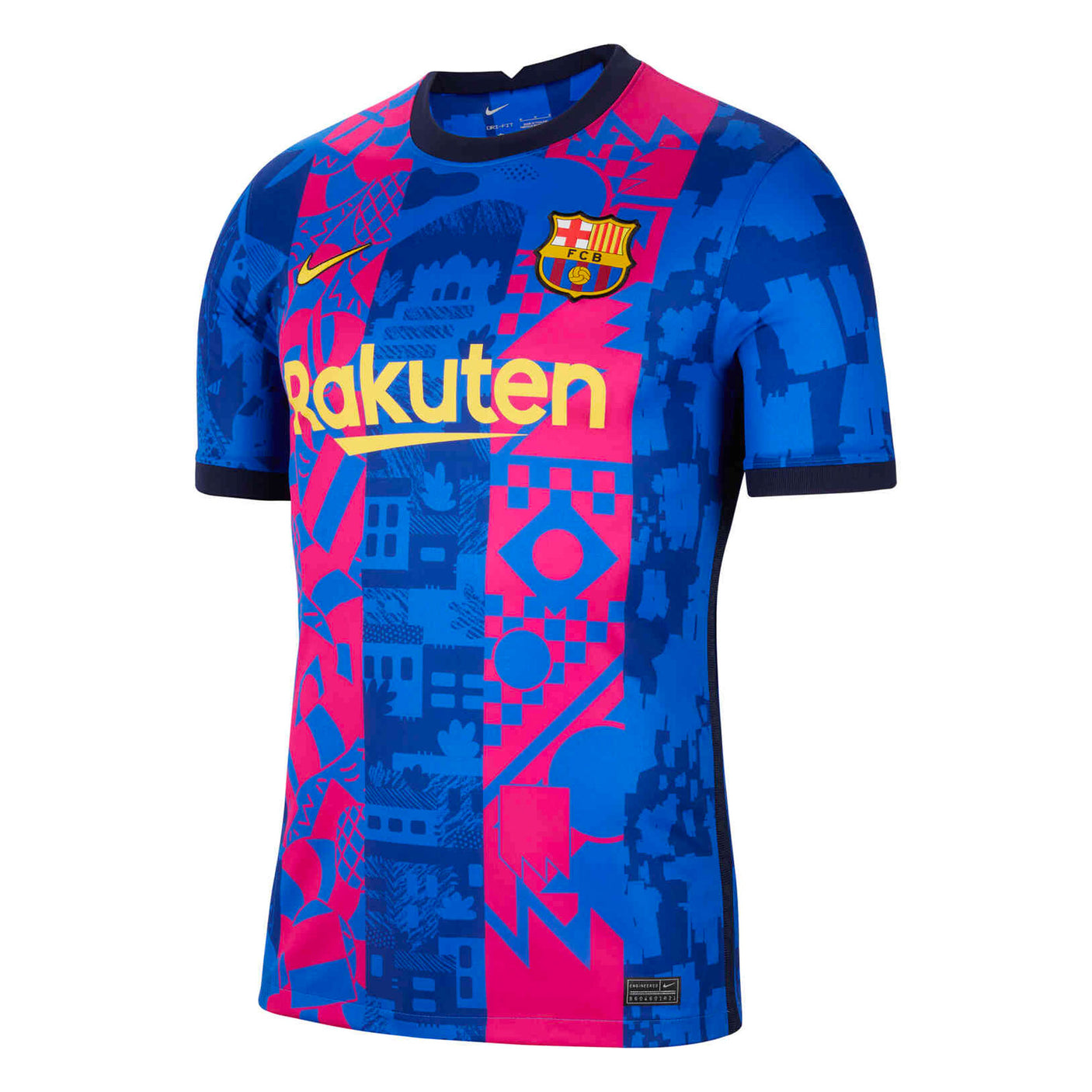 Nike Men's FC Barcelona 2021/22 Third Jersey Hyper Royal/Varsity Maize Front