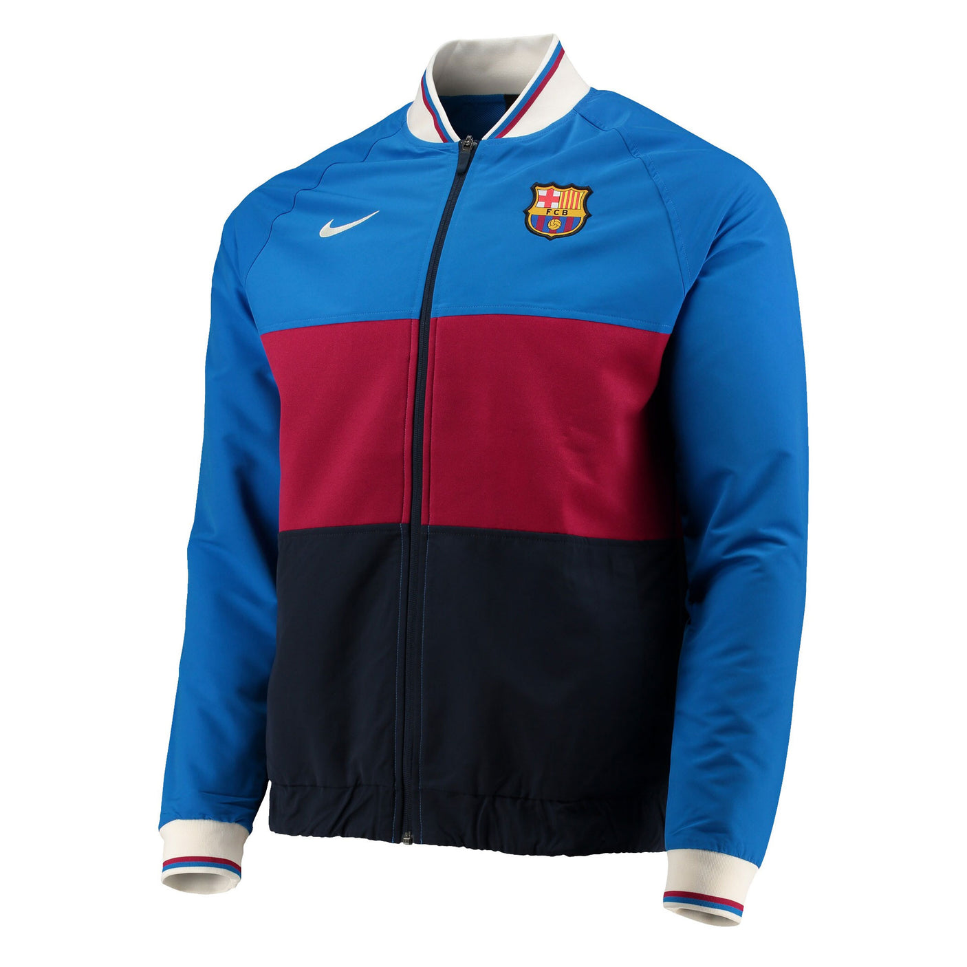 Nike Men's FC Barcelona 2022 Full-Zip Jacket Obsidian/Noble Red Front