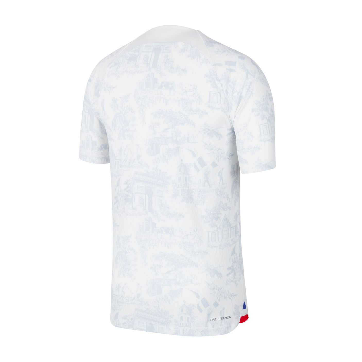 Nike Men's France 2022/23 Dri-FIT ADV Away Jersey White/Game Royal Back