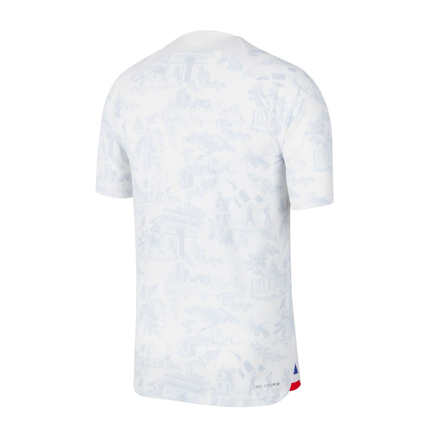 Nike Men's France 2022/23 Dri-FIT ADV Away Jersey White/Game Royal Back